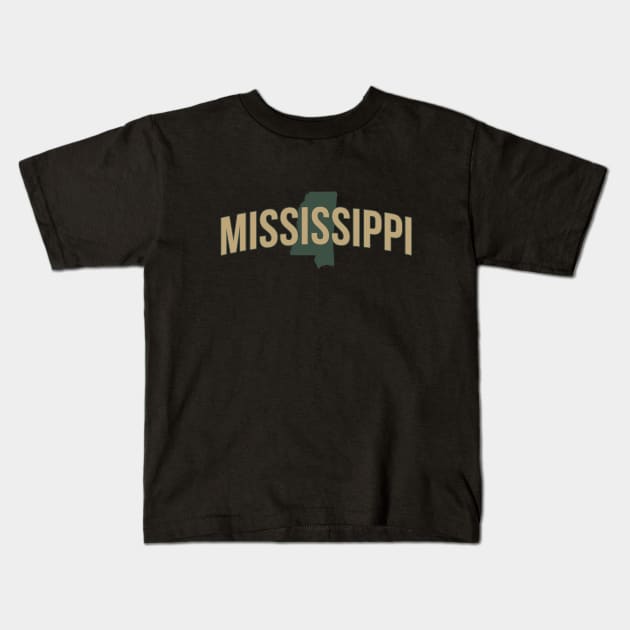 mississippi Kids T-Shirt by Novel_Designs